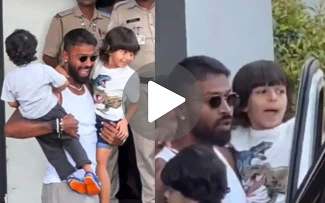 Hardik Pandya's Reunion With Son Agastya For First Time Since Divorce With Natasa - WATCH